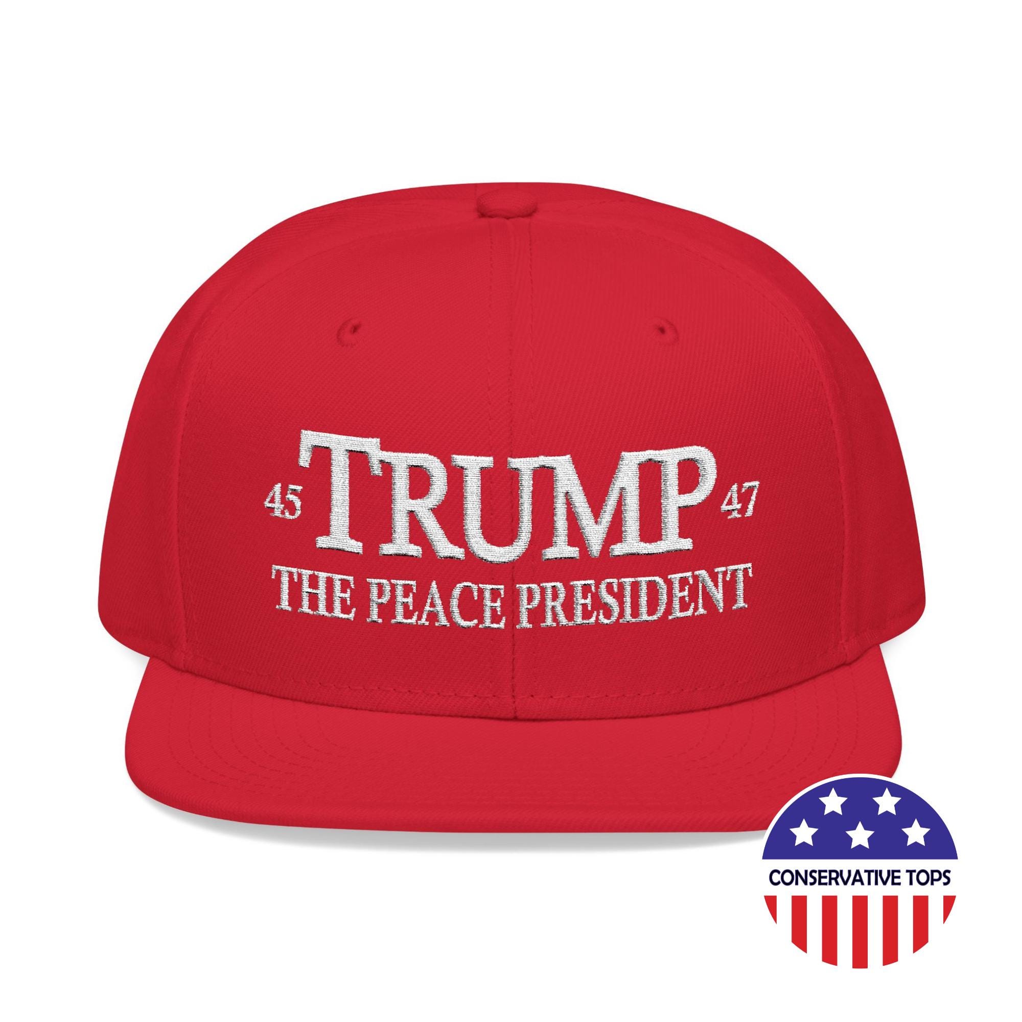 刺繍入り平和のトランプ大統領、トランプ大統領の平和、トランプの赤い
