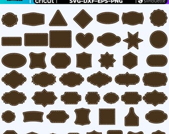 Leather Patch Cut File, Leather Patch Svg, Custom Leather Patch Hat, Hat Patches Svg, Patch Shape With Stitshes Svg, Leather Patch Png