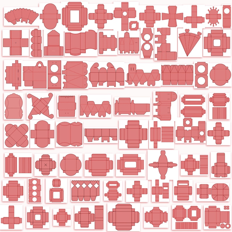 220 Box Template Bundle SVG, Cricut Silhouette File, Laser Cut Files image 4