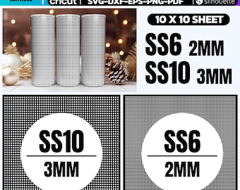 Rhinestone Honeycomb Template SS6-SS10: Cricut Silhouette Cut File (Digital Download)