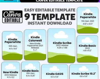 Kindle Insert Template Bundle | Canva Frame Layouts (Digital Download)