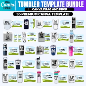 Pacchetto di modelli per sublimazione di tazze Tumbler, modello per involucro di Tumbler, modello per sublimazione di Tumbler, modello per involucro di Tumbler, Tumbler magro