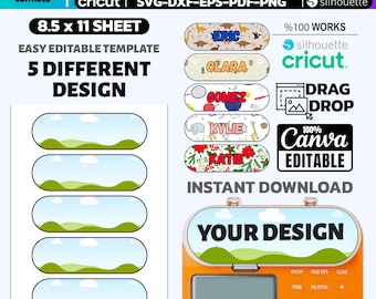 Plantilla editable de calcomanía para bomba de alimentación: Canva, SVG, PDF (descarga digital)