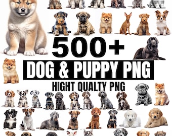 Dog Png, Dog Png Bundle, Puppies Png Bundle, Dog Sublimation Design, Dog Breeds Png Bundle, Dog Mom Design