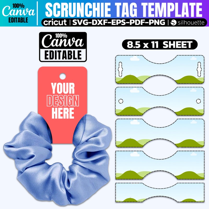 Scrunchie Packaging File - Etsy