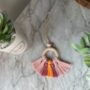 Macrame Car Charm