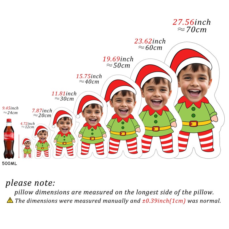 Your Face Pillow Custom Personalized Photo Pillow Christmas Etsy Canada