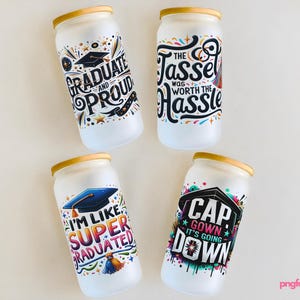 Graduation Cup Wrap Bundle: 2025 Graduate PNG Designs 16oz (Digital Download)