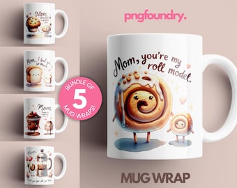 Mom Mug Wrap Bundle, Mama Coffee Wrap Designs For Mother Day Gift Mug 11oz 12oz 15oz Funny Mama Sublimation PNG Bundle Vol 3