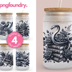 Morally Grey Book Glass Can Wrap, Dark Romance Glass Cup Wrap, Romantasy Book Club, Book Lover Sublimation PNG, UV DTF Cup Wrap 16oz