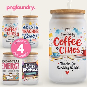 Envoltorios de vidrio para latas de agradecimiento a maestros, envoltorio de vaso de vidrio de fin de año para maestros, envoltorio de vaso de 16 oz, el mejor regalo para maestros como agradecimiento a maestros.