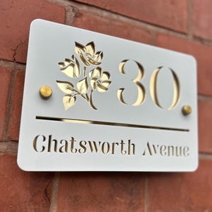 Acrylic House Sign, House Sign, Door Number, Door Sign, House Name, Address Sign, New Home, First Home,