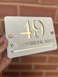 Acrylic House Sign, House Sign, Door Number, Door Sign, House Name, Address Sign, New Home, First Home, Beige House Number, Home