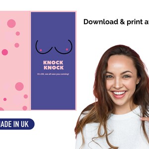 Boob Job Card | Breast Surgery Card | Adult Humour | Funny Card