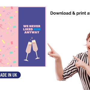 Divorce Card | Breakup Card | Adult Humour | Funny Card