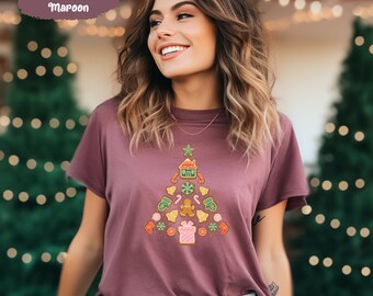 Christmas Tree Tee, Ornament Shirt, Vintage Santa, Retro Christmas, Merry Christmas Tee, Santa Shirts, Winter Shirt, Cute Christmas Shirt