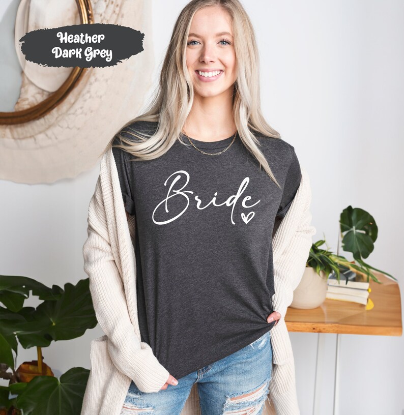 Bride Shirts, Bride Team Shirt, Bachelorette Tshirts, Wedding Party Tshirt, Bride Tribe Gift, Team Bride Tees, Hen Party Tee, Team Bride Top zdjęcie 2