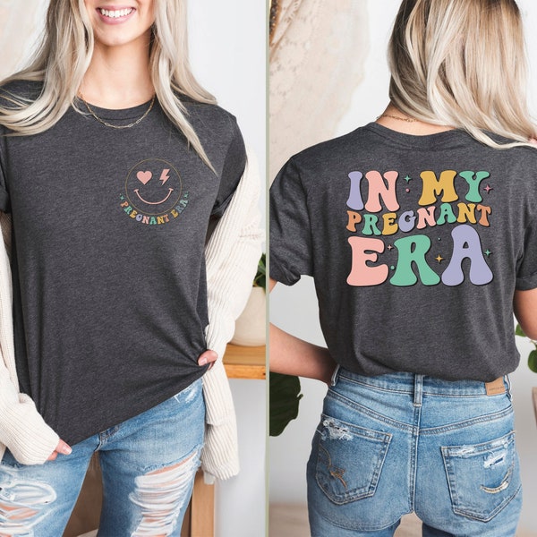 In My Pregnant Era Shirt, Maternity Shirts, Pregnancy Tshirts, Gift for Pregnant, Mom To Be Tshirt, Baby Coming Gifts, Pregnant T-Shirts