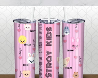 Stray Kids Skzoo 20 OZ Tumbler Design (Digital Download)