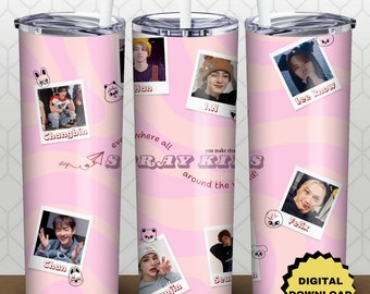 Stray Kids Tumbler Wrap: SKZOO Kpop Design (Digital Design)