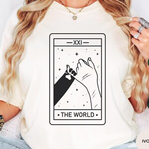 Camiseta Gato Bruxo Tarô Presente Camiseta Gato Preto Mãe Camisetas Tarô Carta Engraçada Gato Camiseta Amantes de Gatos Presentes Cores Conforto Camiseta Louca Senhora Gato