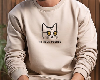 Crypto Sweatshirt, Birthday Dad Gift, Husband Bitcoin Gift, Meme Cryptocurrency Sweat Shirt, Investing BTC Bitcoin Sweater, Fathers Day Gift