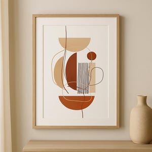 Silent Geometry Printable Art – Abstract Digital Download Poster