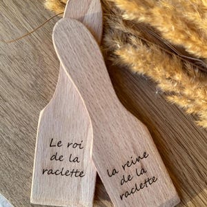 Customizable raclette spatulas