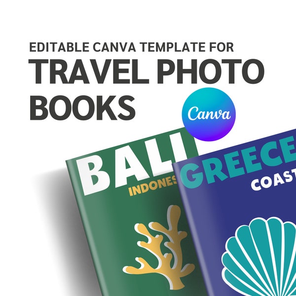 TEMPLATE Custom Travel Photobook DIY Coffee Table Book Digital Download Travelbook