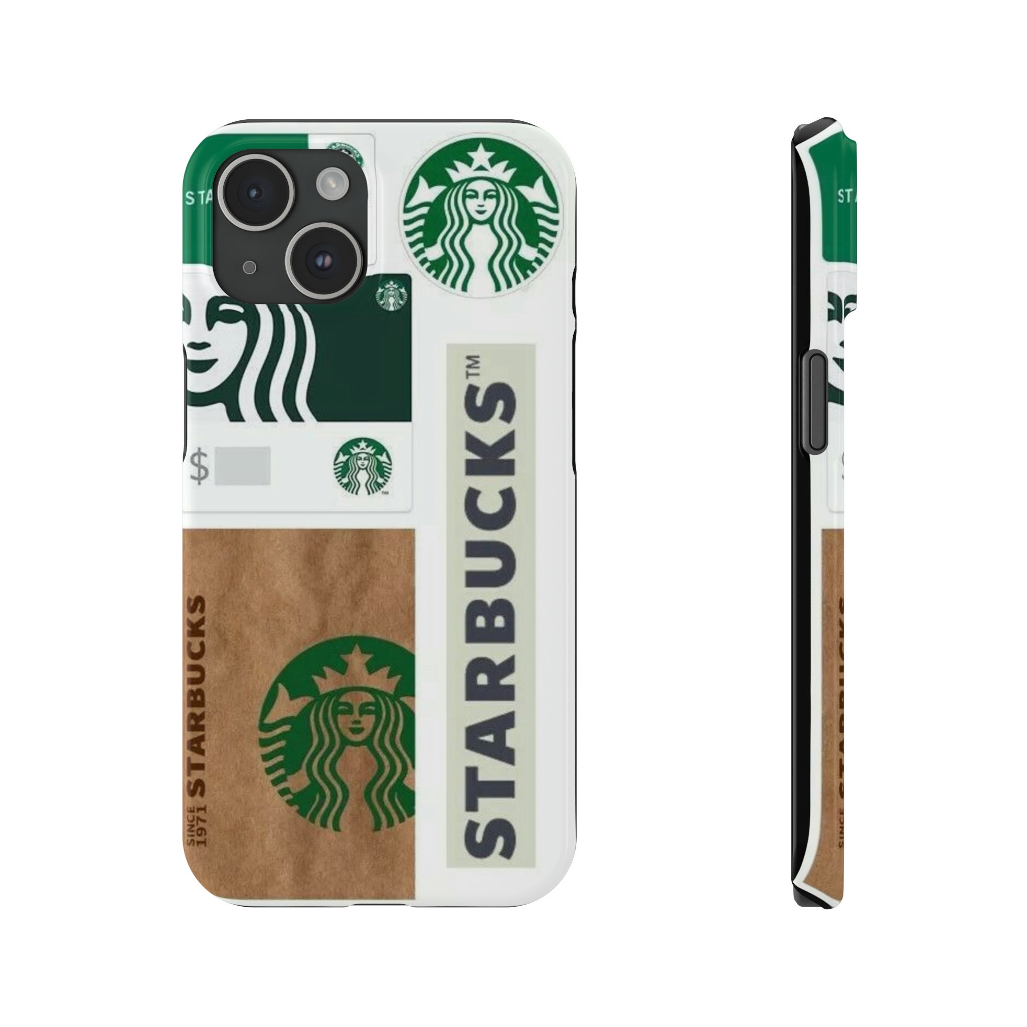 Smart Access | APPLE IPHONE 12 | PREMIUM Starbucks like gucci lv pattern  Back Case and Cover with camera protection | TPU | branded hybrid matte