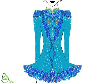 Pfand für Irish Dance Dress MDD23104