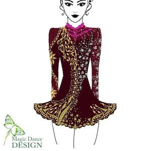 Irish dance dress idea MDD23101