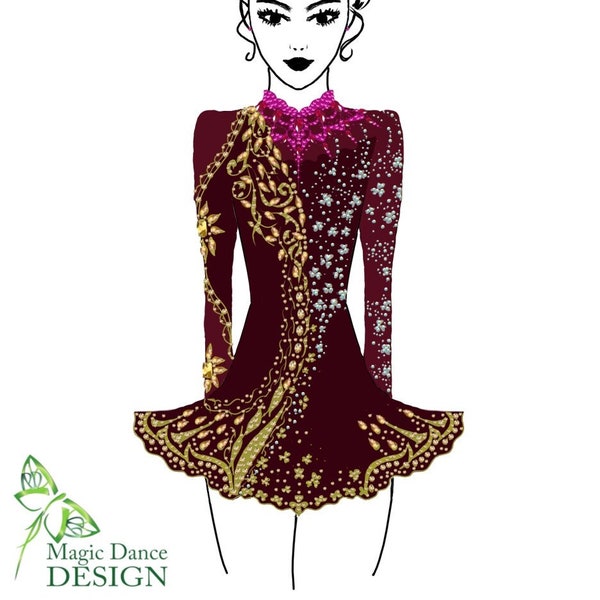 Design Irish Dance Dress Etsy