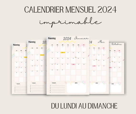 Calendrier Mural 2024 Stitch – Chez Clochette Boutique