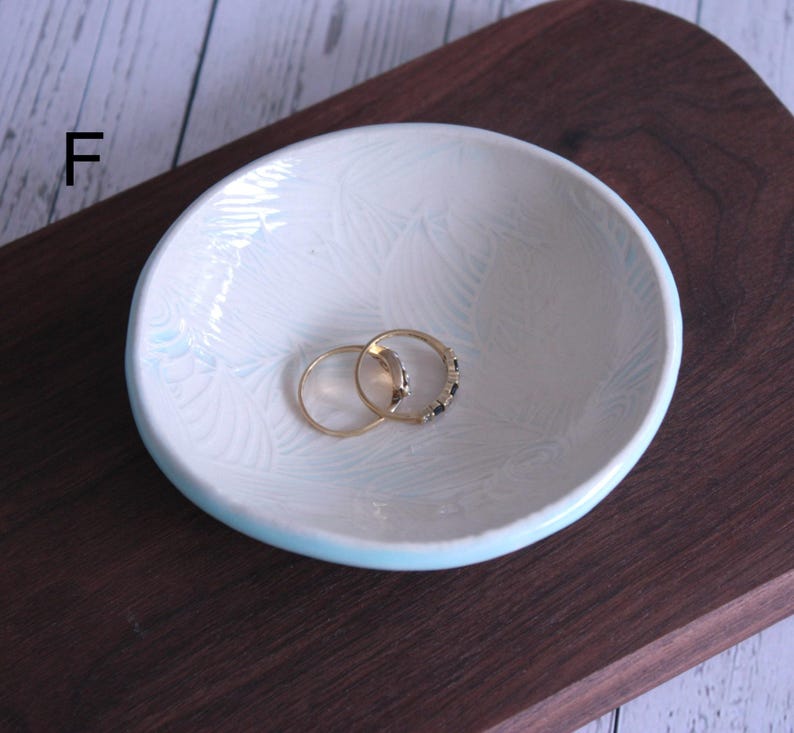 Handmade Wonky Ceramic Dish: Ring, Key, Trinket Bowl, Small Soap dish F