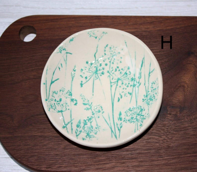 Handmade Wonky Ceramic Dish: Ring, Key, Trinket Bowl, Small Soap dish H