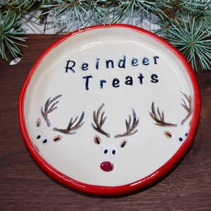 Handmade Reindeer Treats Plate | Christmas Eve Tradition