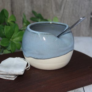 Handmade Ceramic Teabag Pot: Kitchen Storage Tidy