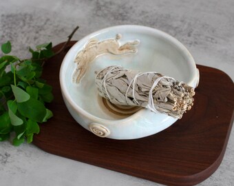 Handmade Sacred Smudge bowl | Sacred tool | Cleansing and Purification with Herbs