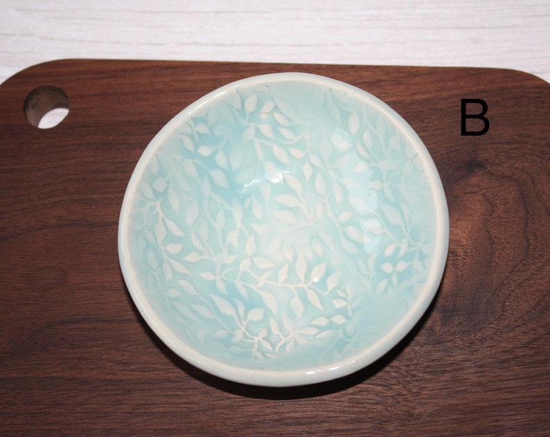 Handmade Wonky Ceramic Dish: Ring, Key, Trinket Bowl, Small Soap dish B