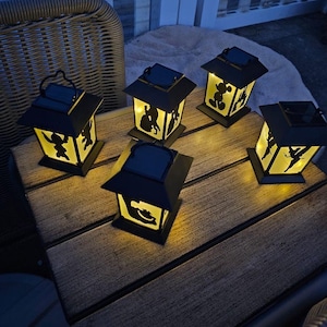 Solar Plastic Hanging Garden Lanterns
