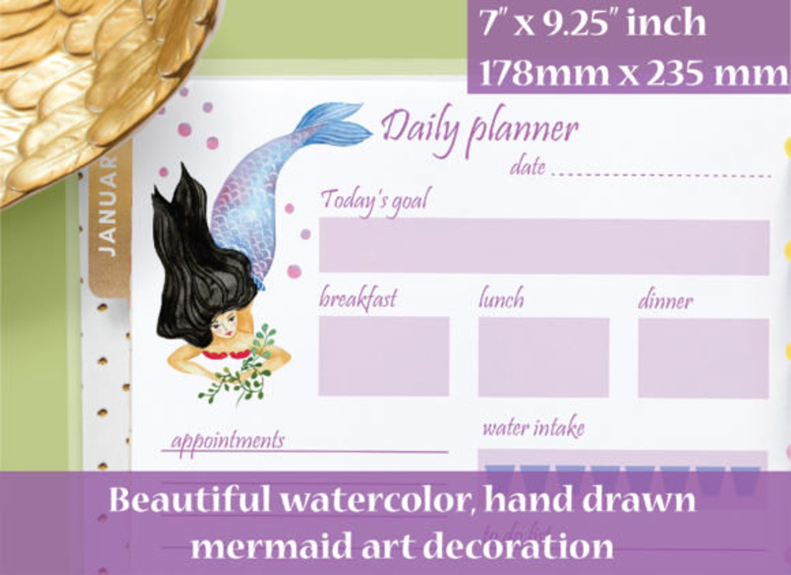 Classic Happy Planner Inserts Printable, Daily Happy Planner Pages, HP ...