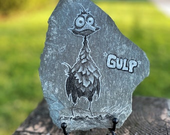 GULP - Slate - Originla Charcoal Illustration - Schweitzer Studios