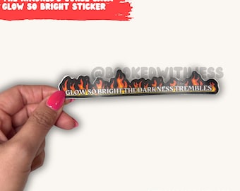 The Kindred's Curse Saga Glow So Bright Sticker | Kindle personalization | bookish stickers | book stickers | stickers
