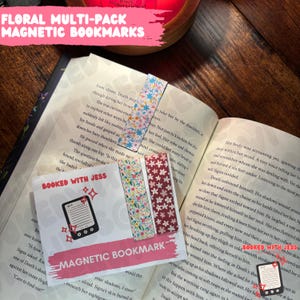 Segnalibro magnetico multi-pack floreale
