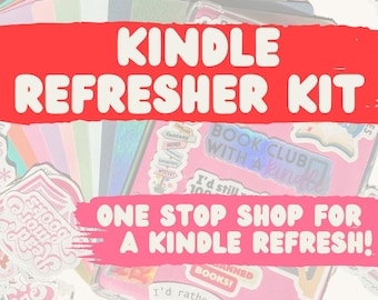 Kindle Refresher Kit | Kindle paper insert | Kindle backing insert | kindle stickers | one stop shop for a kindle refresh