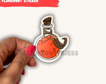 The Kindred's Curse Saga Flameroot Sticker | Kindle personalization | bookish stickers | book stickers | stickers