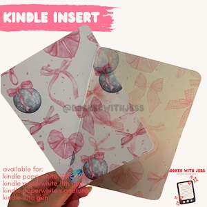 Kindle Inserts | Kindle case insert | Kindle decorating