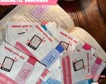 Book Trope Ticket Magnetic Bookmark