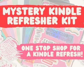 Kindle Refresher Kit Mystery Pack | Kindle paper insert | Kindle backing insert | kindle stickers | one stop shop for a kindle refresh